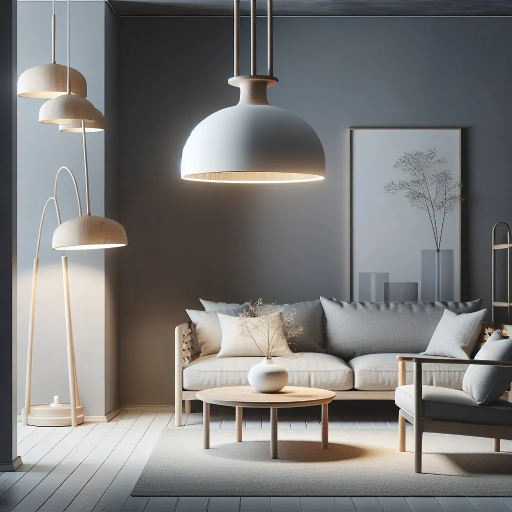 lampa do salonu styl skandynawski